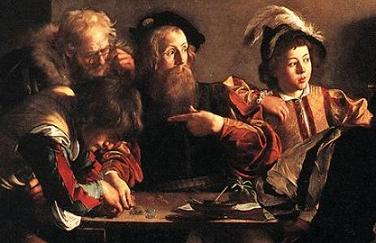 Caravaggio: chiamata di Matteo (uff. tributi)